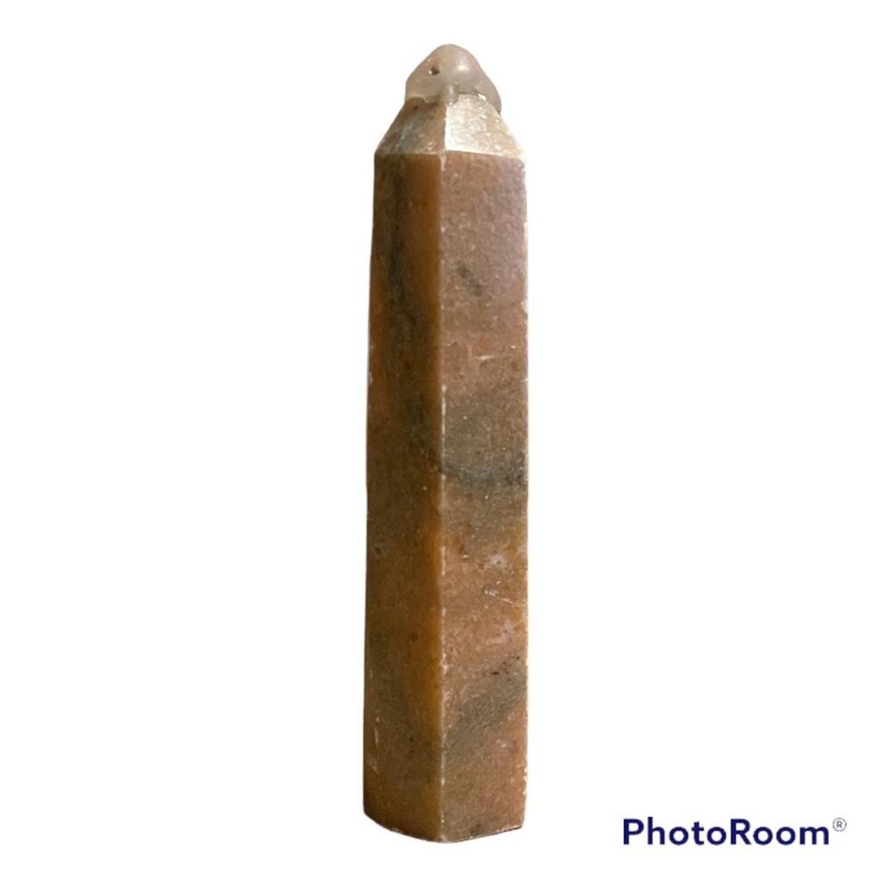 Orange & Green Calcite Tower